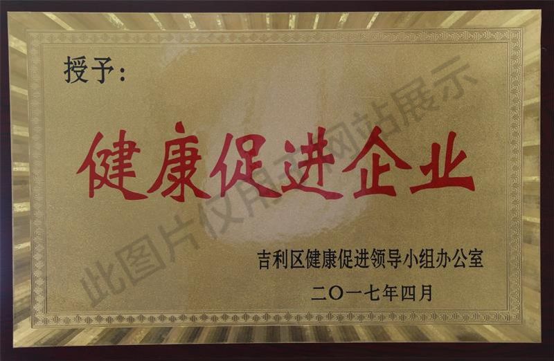設(shè)計公司健康促進(jìn)企業(yè)獎牌
